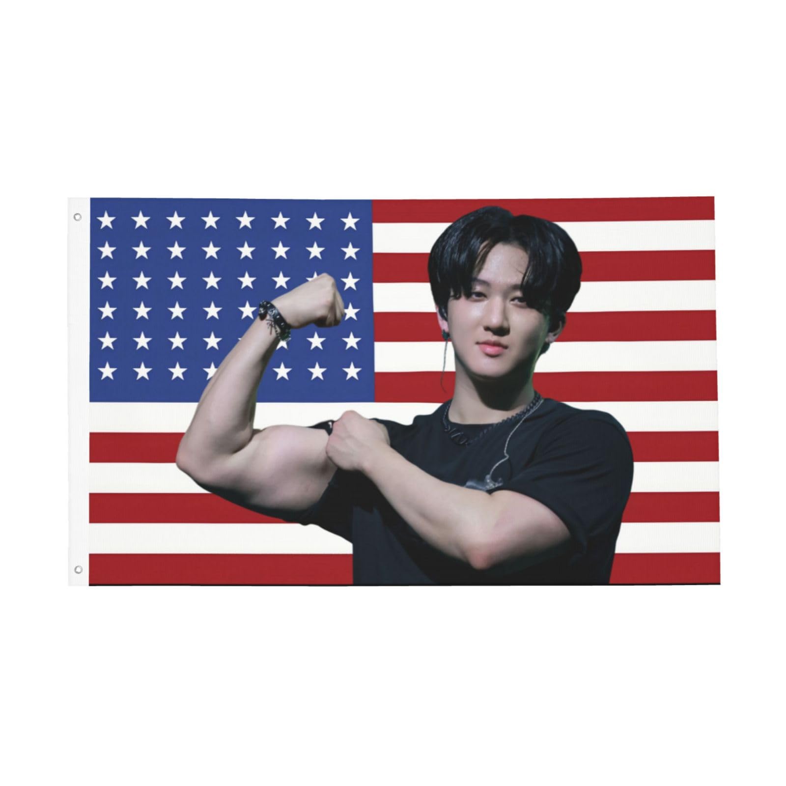 Amazon.com : SKZ Changbin Biceps American Flag 3x5 FT Stray Kids